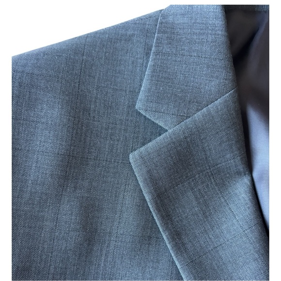 Lauren Ralph Lauren single breasted gray Windowpane check Notched blazer | 44S - Picture 5 of 16